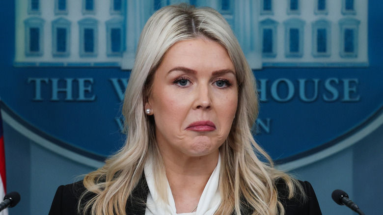 Karoline Leavitt's Couch-Patterned Coat