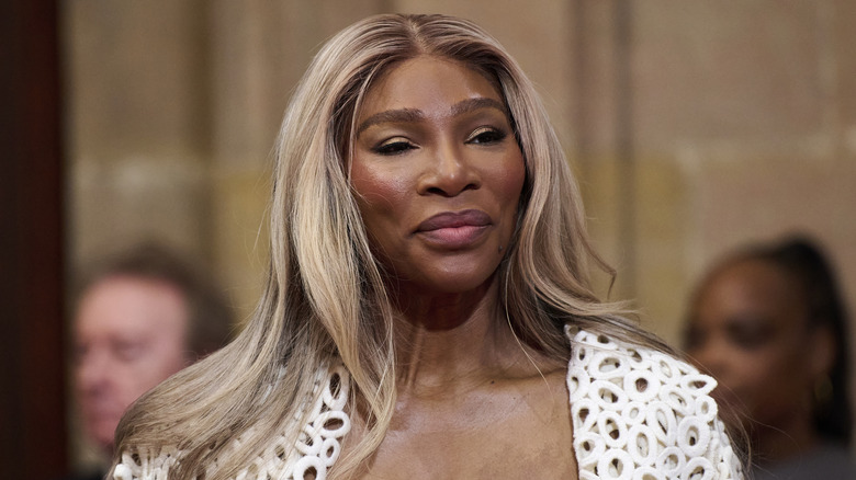 Serena Williams in her Alexander McQueen wedding dress